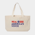 Real America’s Voice™ Everyday Canvas Jumbo Tote