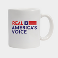 Real America’s Voice™ Classic Ceramic Coffee White Mug – 11oz