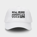 Real America’s Voice™ USA-Made Dad Hat, White