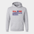 Real America’s Music Hooded Pullover – Dark Ash