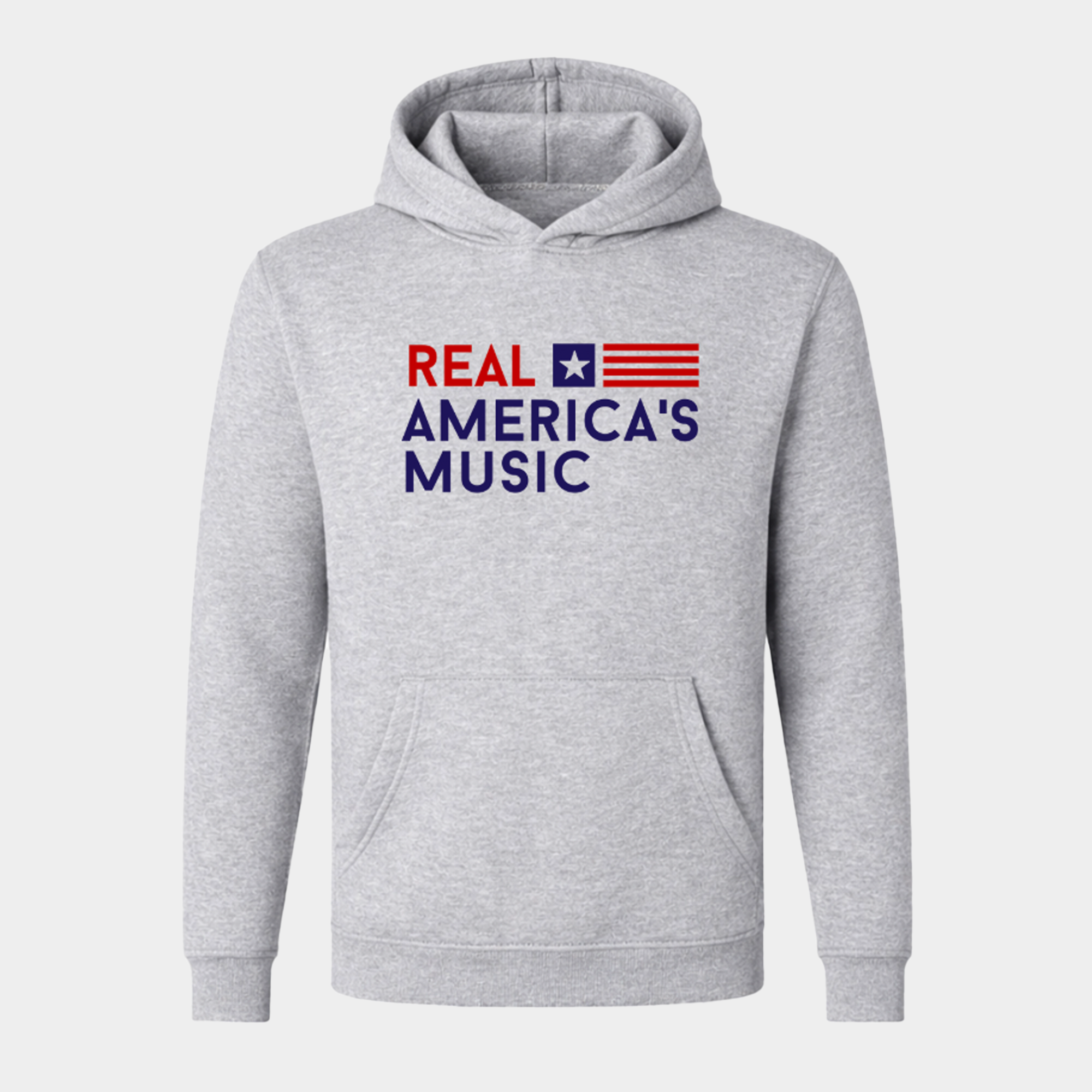 Real America’s Music Hooded Pullover – Dark Ash