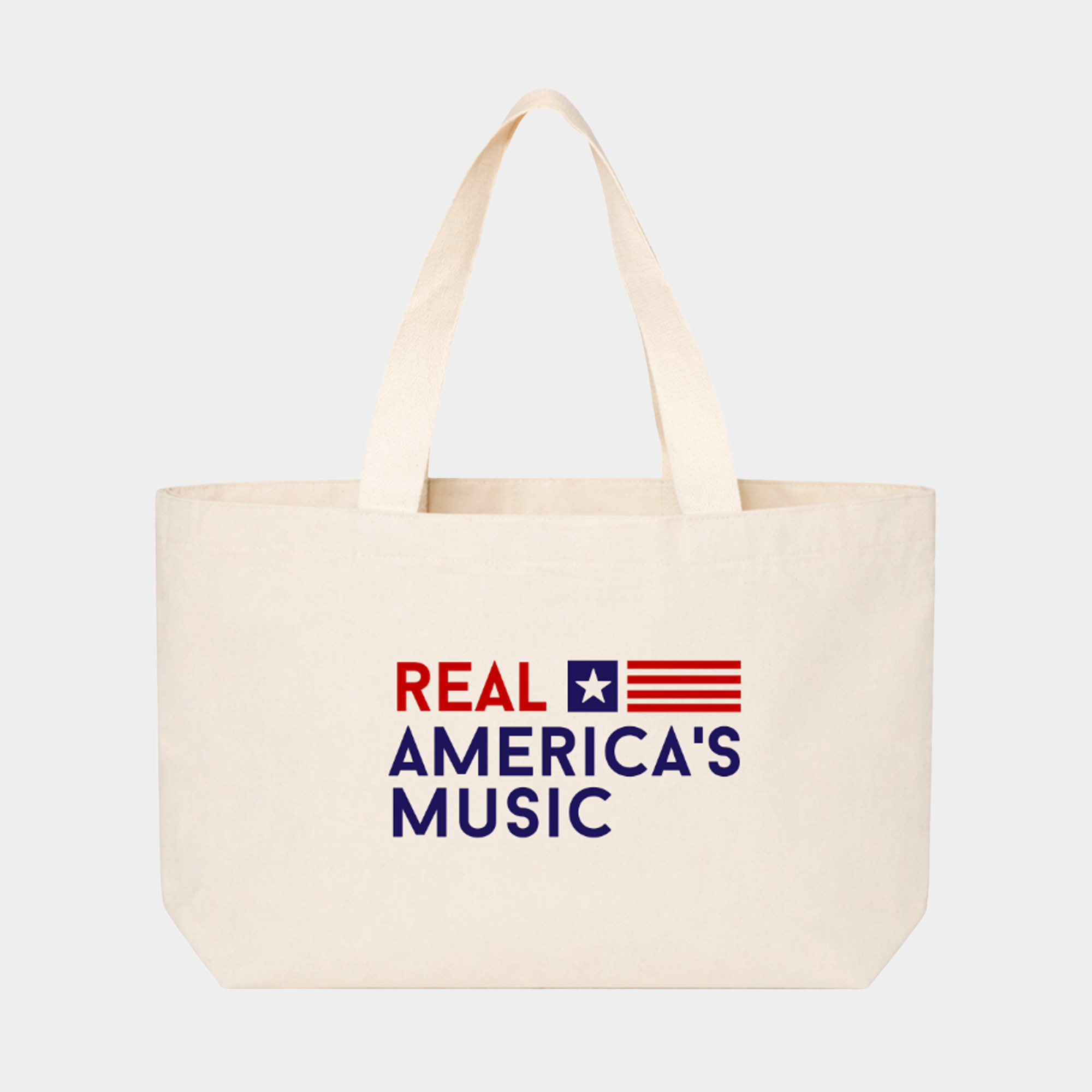 Real America’s Music Canvas Jumbo Tote