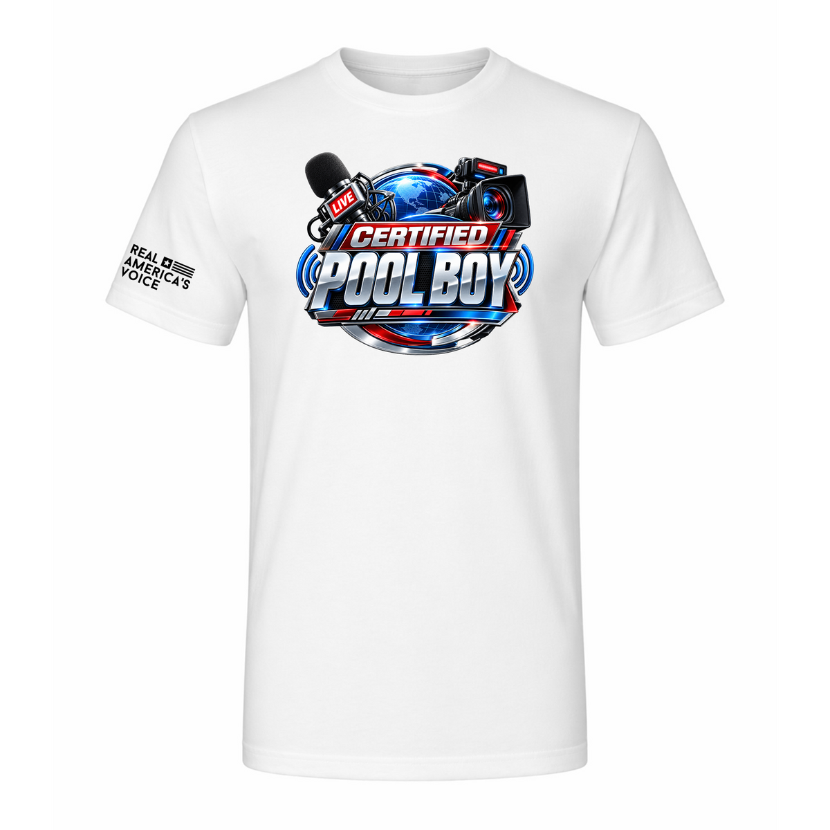 Certified Pool Boy T-Shirt - White