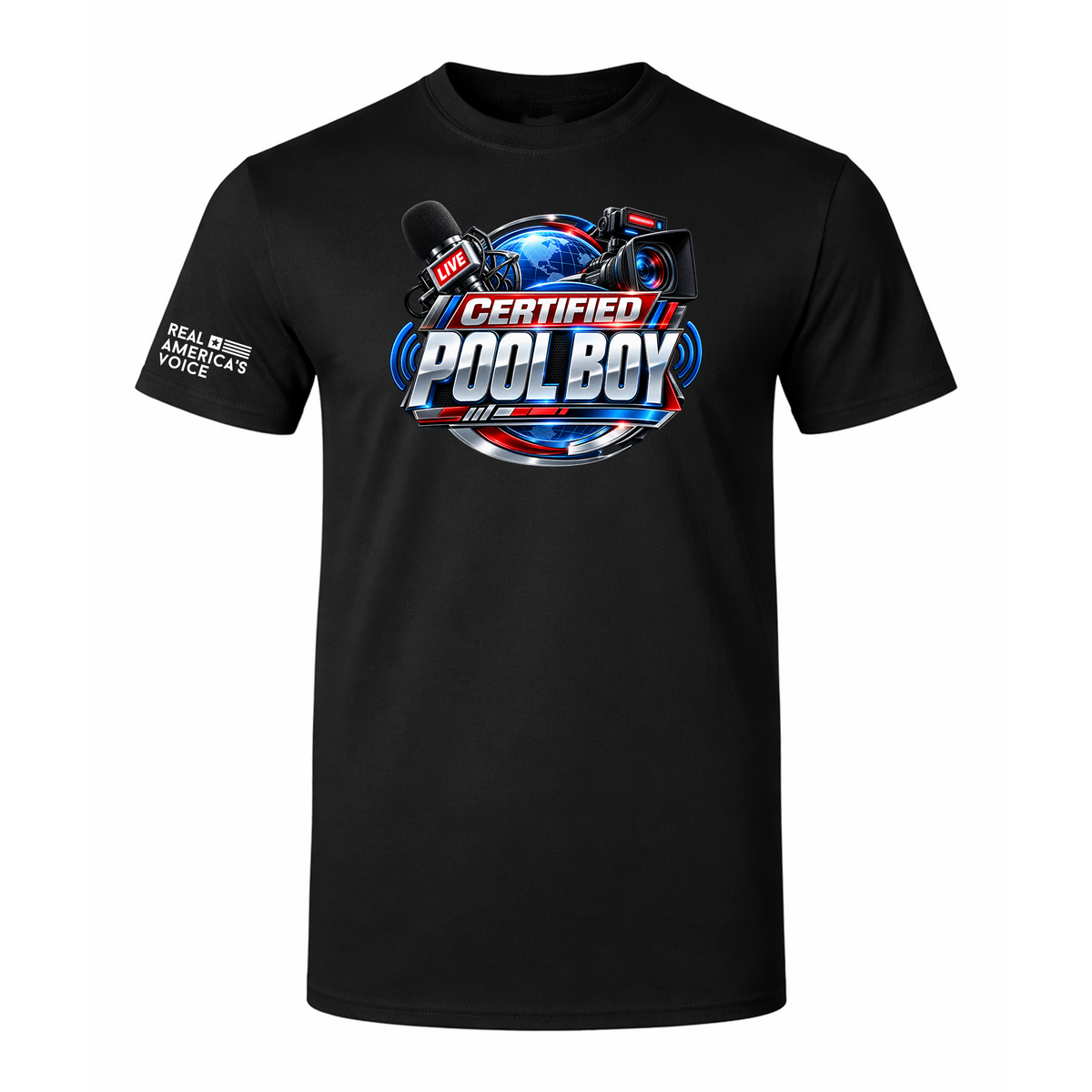 Certified Pool Boy T-Shirt - Black