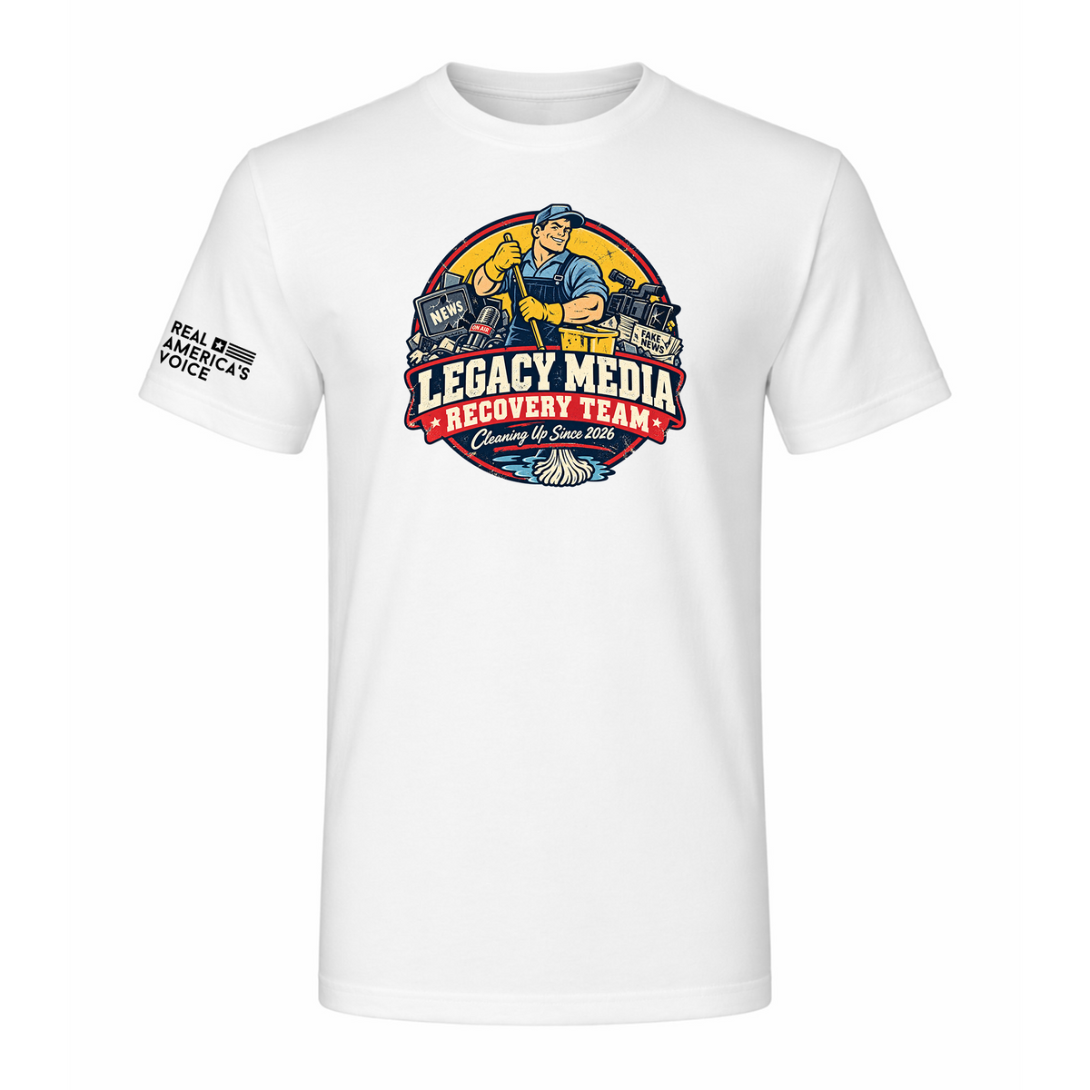 Legacy Media Recovery Team - Vintage T-Shirt - White