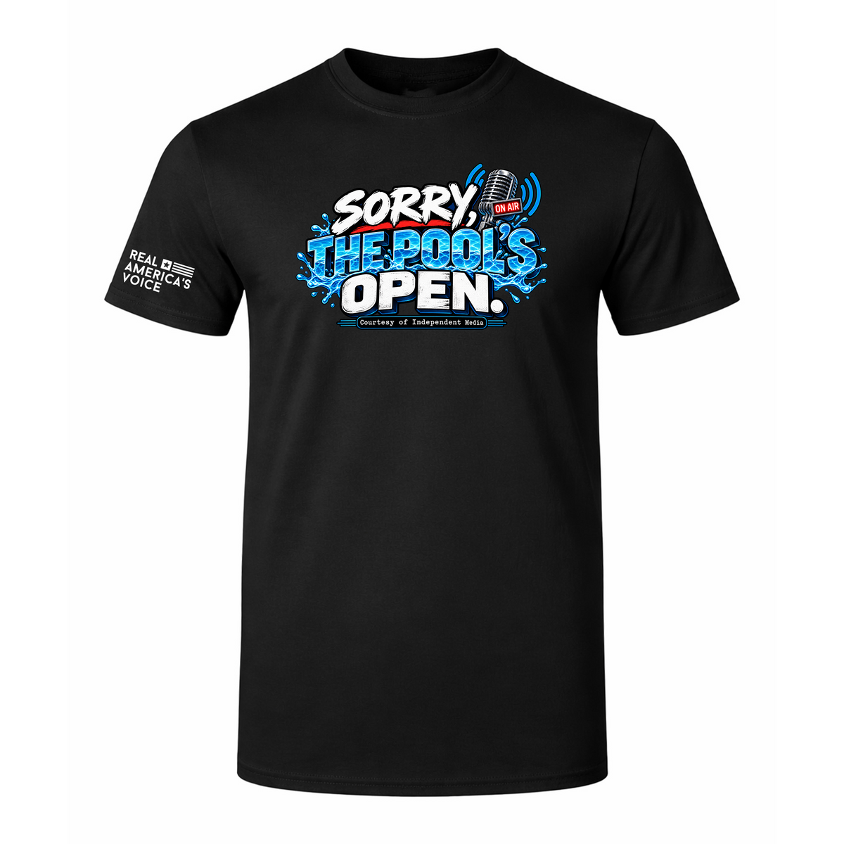 Sorry, The Pool's Open T-Shirt - Black