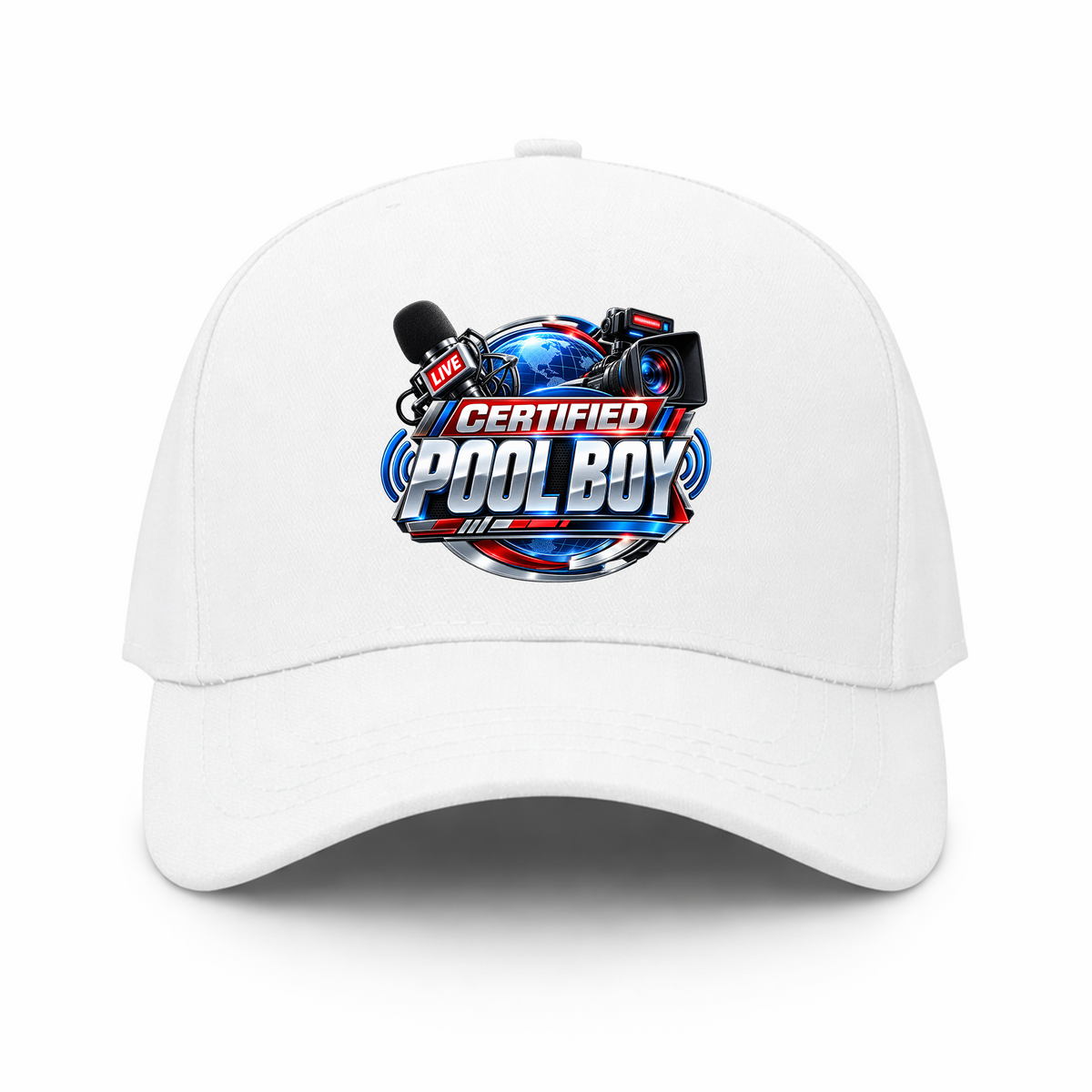 Certified Pool Boy Hat - White