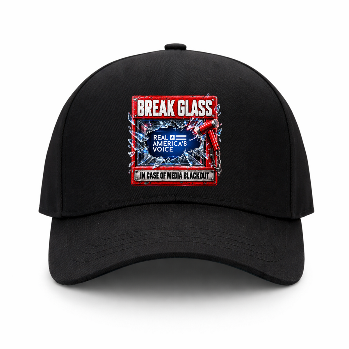 Break Glass In Case of Media Blackout Hat - Black