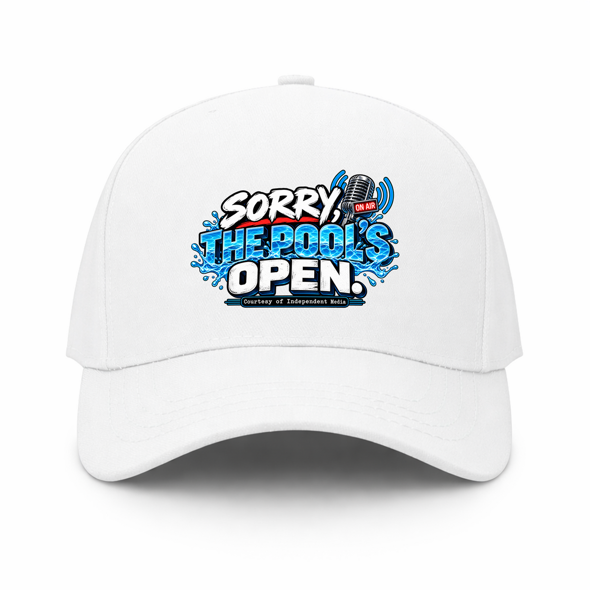 Sorry, The Pool's Open Hat - White
